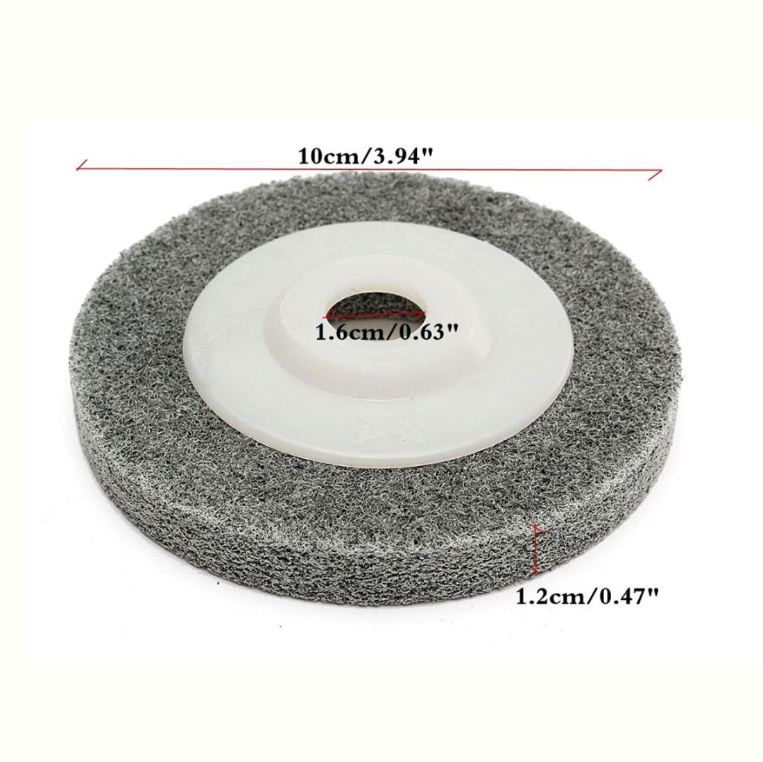 Miếng Trà Nhám Đánh Bóng 4 inch 100mm Xám Sợi Rối