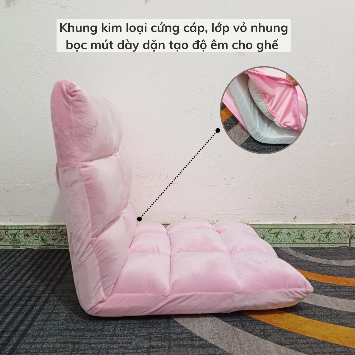 Ghế tatami, ghế lười bệt tựa lưng nệm - Có 5 cấp độ ngã lưng - Chính hãng TIDO