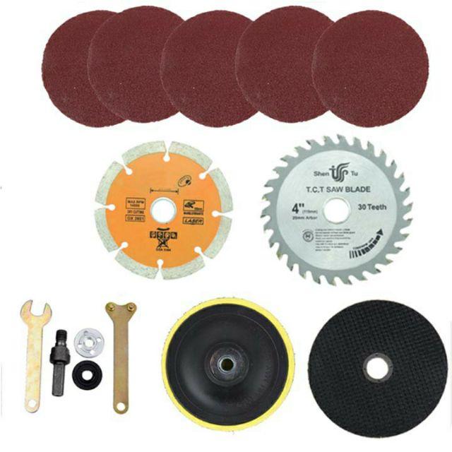 Bộ phụ kiện chuyển máy khoan thành máy cắt full V3