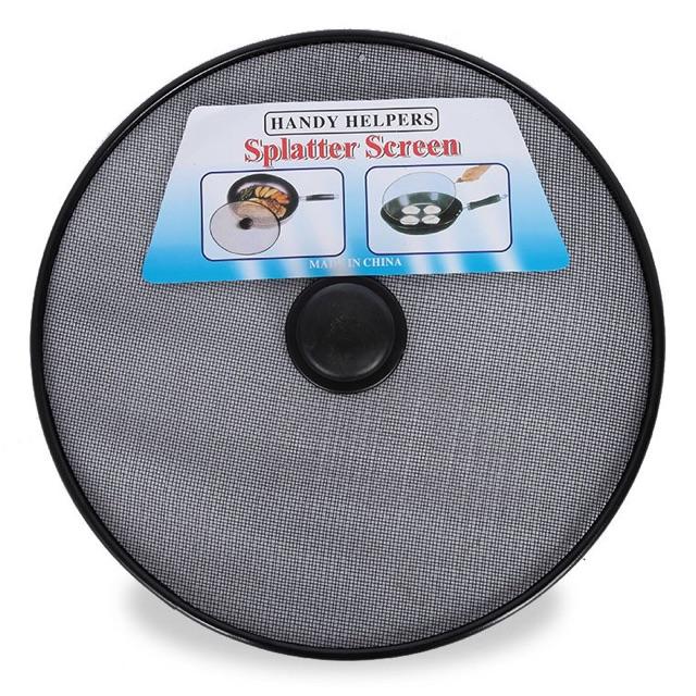 Nắp đậy chảo lưới không bắn 2 loại núm và tay cầm 28cm