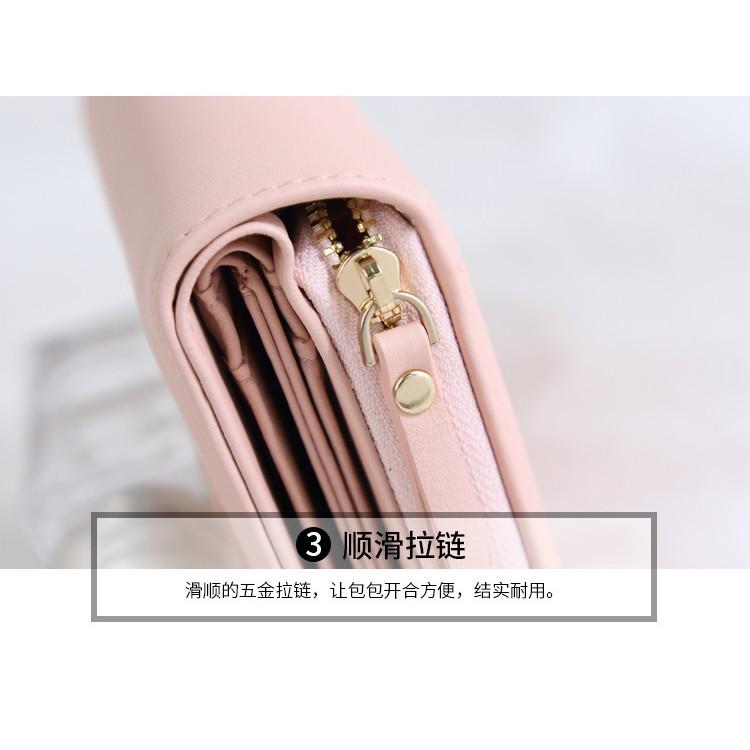 Ví Nữ Mini Ngắn Cầm Tay Cực Xinh Cao Cấp Phong Cách Hàn Quốc TVNN141