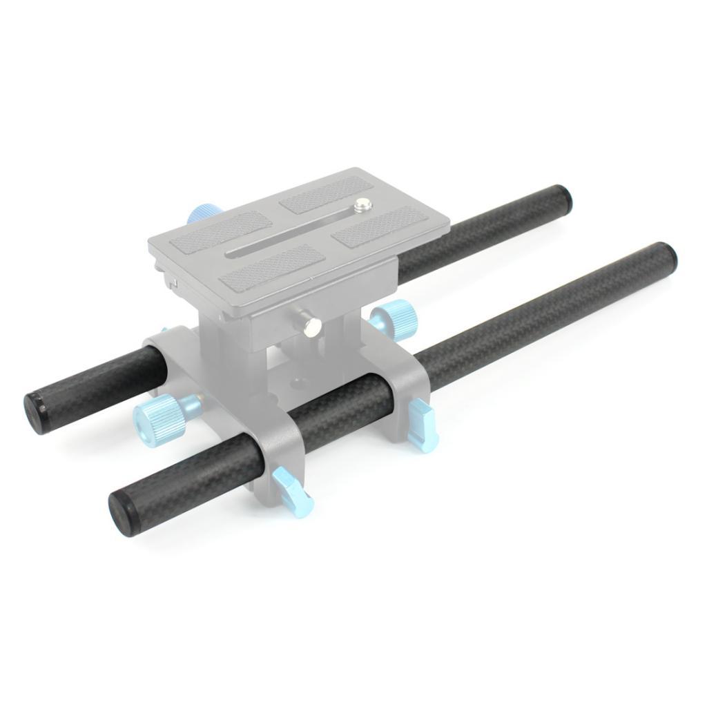 1 Pair 15mm Carbon Fiber Rod 4 inch 10cm for 15mm Rod Rail Support System