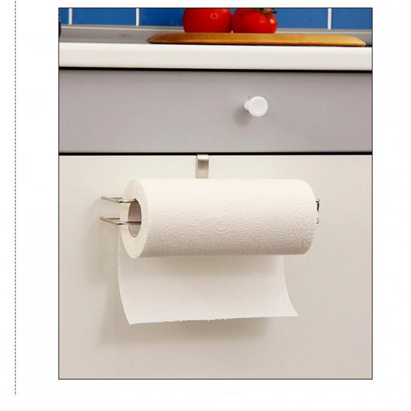 2x Steel Cabinet Mount Towel Storage Rack Paper Roll Holder Dispenser