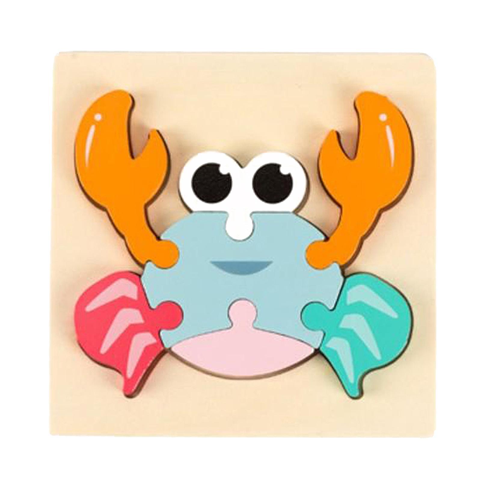 Wooden Toddler Puzzles Animal Montessori Educational for Kids 1 2 3 4 Years