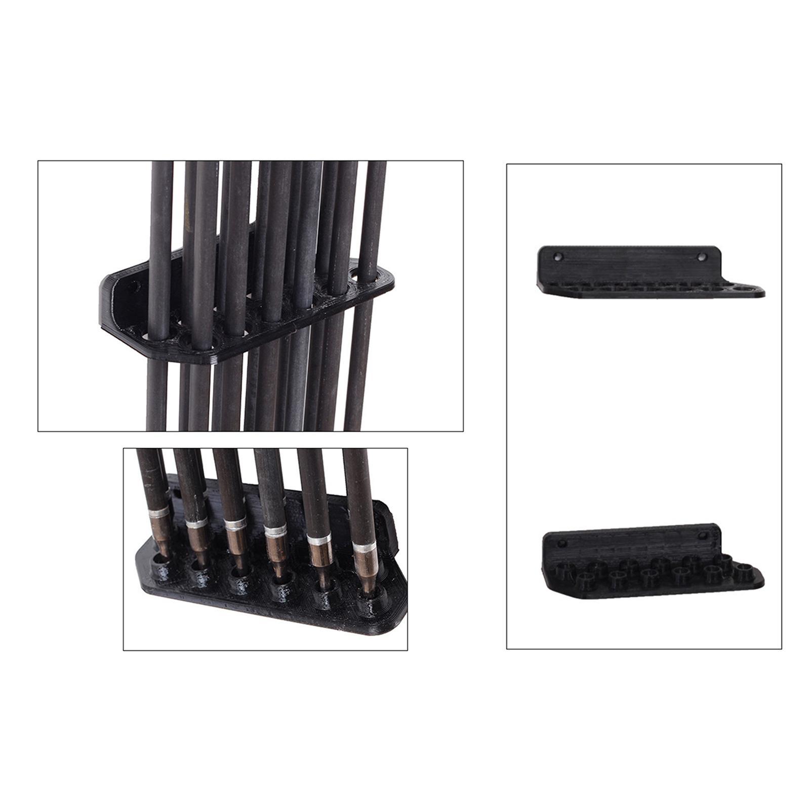 Wall-mounted 12  Holder Organizer Display Rack Stand Hunting Black