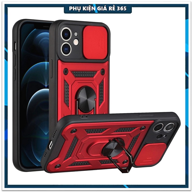 Ốp lưng Bảo vệ Camera cho iPhone 6/6s, 6 Plus/6s Plus, 7/8/SE 2020, 7 Plus/8 Plus, 11 có giá đỡ