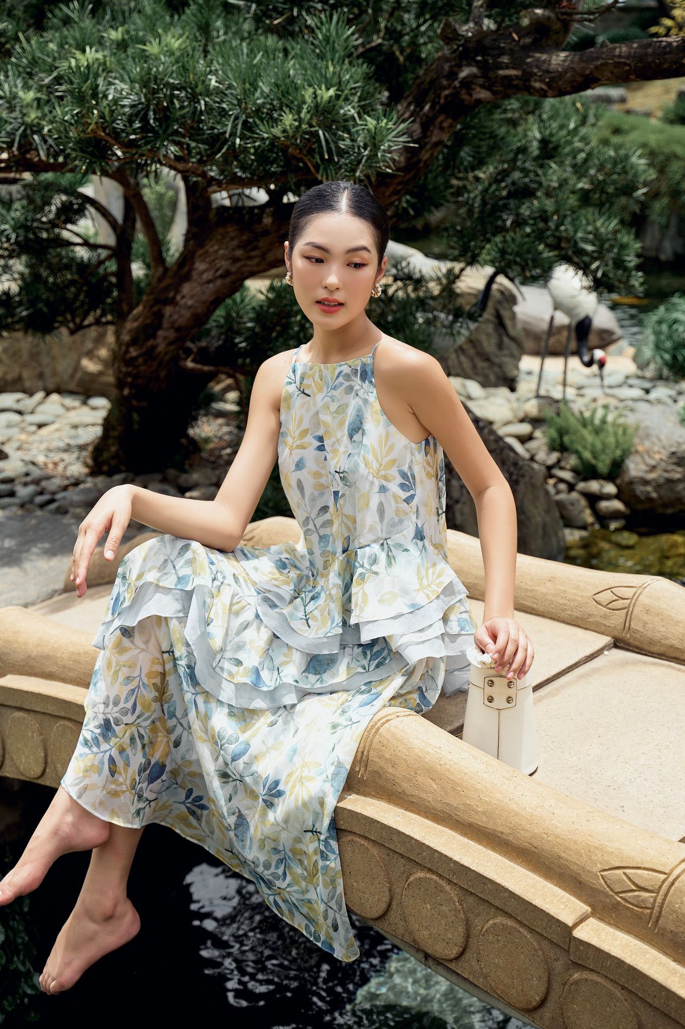 OLV - Đầm Ruffle Leaves Dress