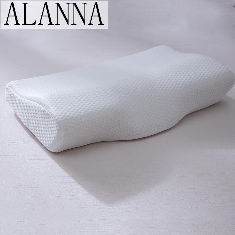 Alanna02 Mút Chăn Ga Gối Bảo Vệ Cổ Đàn Hồi Chậm Hình Mẹ Gối Ngủ Chỉnh Hình Gối 50*30CM