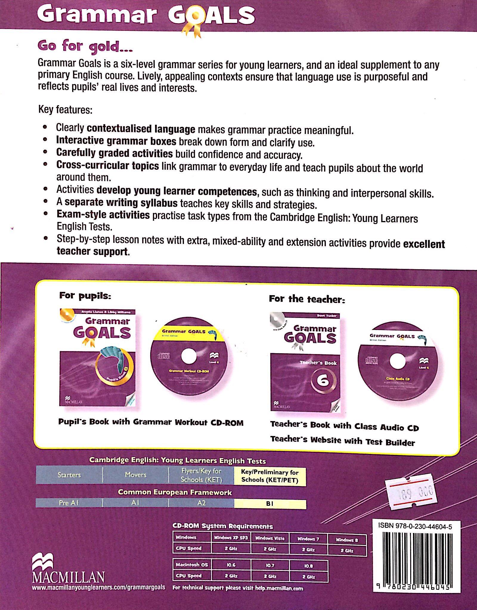 Grammar Goals 6 PB Pk w CD-ROM