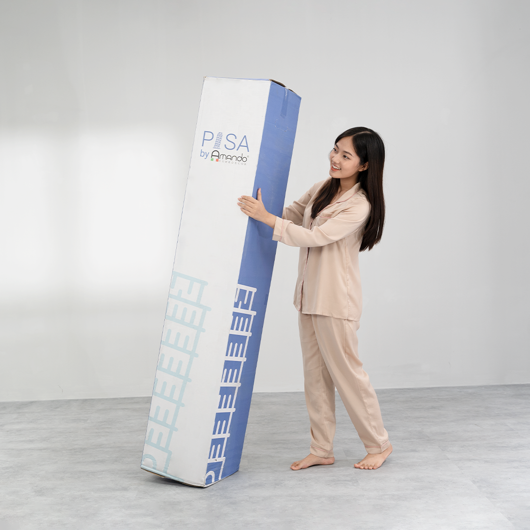 Combo cao cấp Đệm Gối Foam Amando Pisa mềm mại, êm ái, nâng đỡ và ôm sát cơ thể