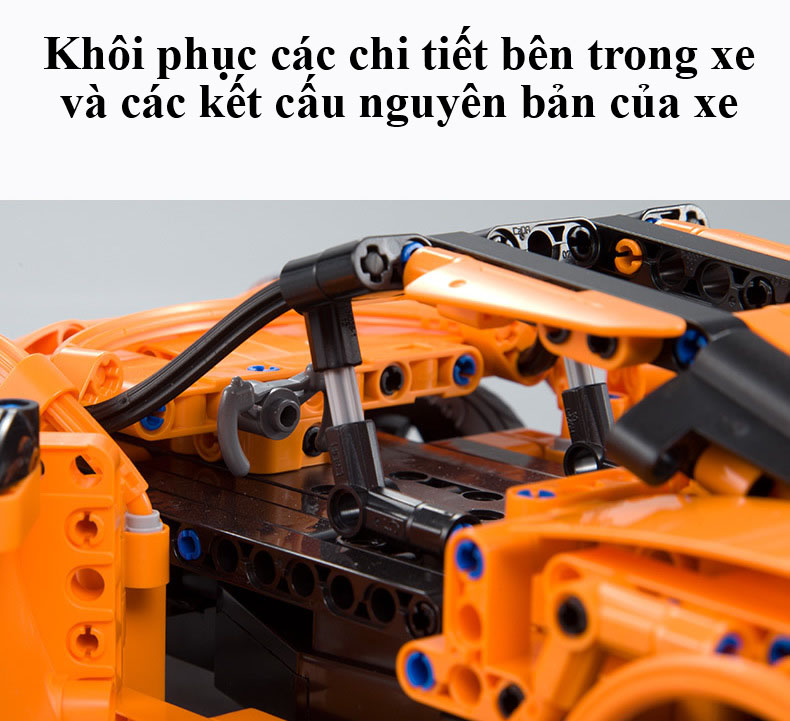 Bộ Đồ Chơi Xếp Hình Điều Khiển Từ Xa BABYBOSS Siêu Xe Porsche 918 Spyder 421 Chi Tiết - Hàng Chính Hãng