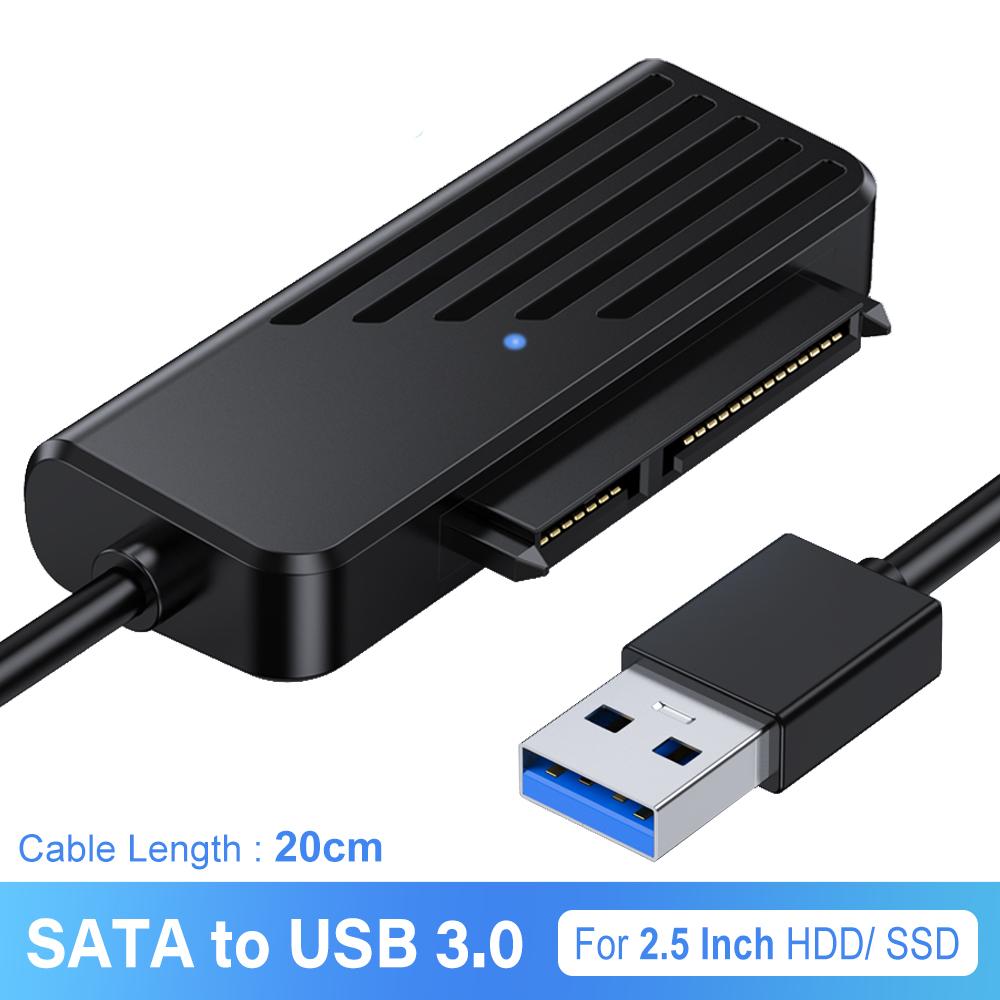 Cybmoon SATA to USB Converter 2.5 Inch SATA SSD HDD Hard Drive Adapter 5Gbps USB 3.0 to SATA Type-c to SATA Adapter for Laptop