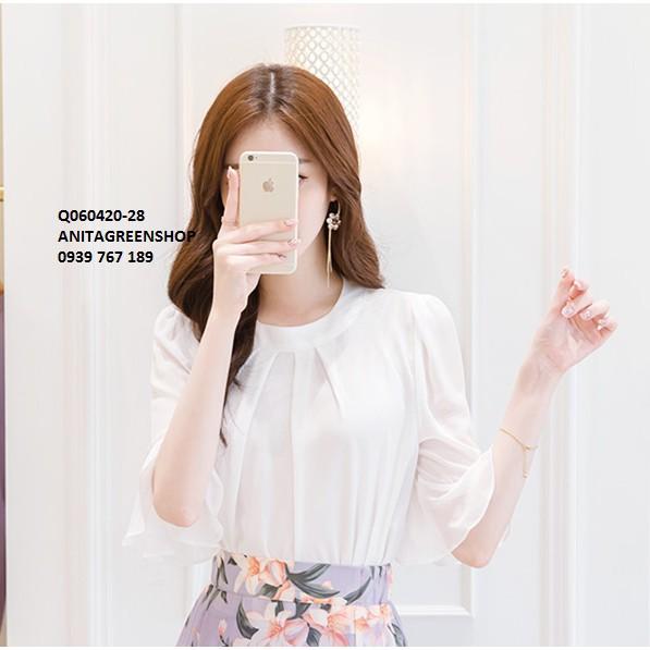Q060420 ÁO VOAN NỮ PHỐI TAY LOE