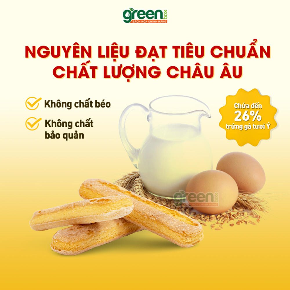 Hộp bánh Ladyfinger truyền thống Vicenzovo Vicenzi 400g nhập khẩu Ý