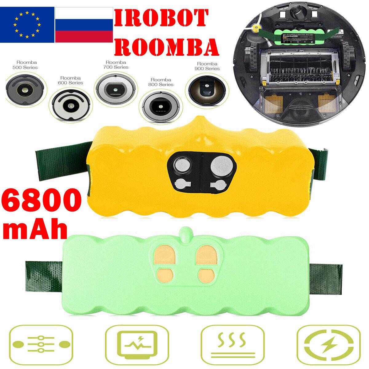 6800mAh Akku Für iRobot Roomba 500 600 700 800 900 580 620 770 780 Dòng pin Ni-MH/ Li-ion 536 555 560 580 Màu pin: 1 Picec NI-MH 5.0Ah