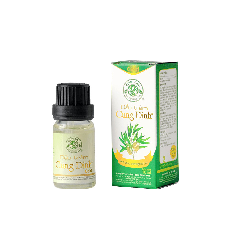 Dầu tràm Cung Đình Gold 10ml | Dầu tràm Huế chính hãng