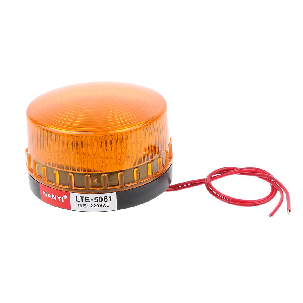 Vàng LED Khẩn Cấp Đèn Cảnh Báo Tín Hiệu Cảnh Báo Đèn Bụi Chống Nước AC220V, Cao Cấp