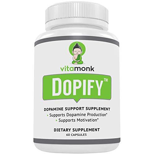 Dopify Dopamine Supplement by VitaMonk - Dopamine Booster with Uridine Monophosphate, Mucuna Pruriens, L-Theanine, Tyrosine and More - No Artificial Fillers, Just Brain Food - 60 Capsules