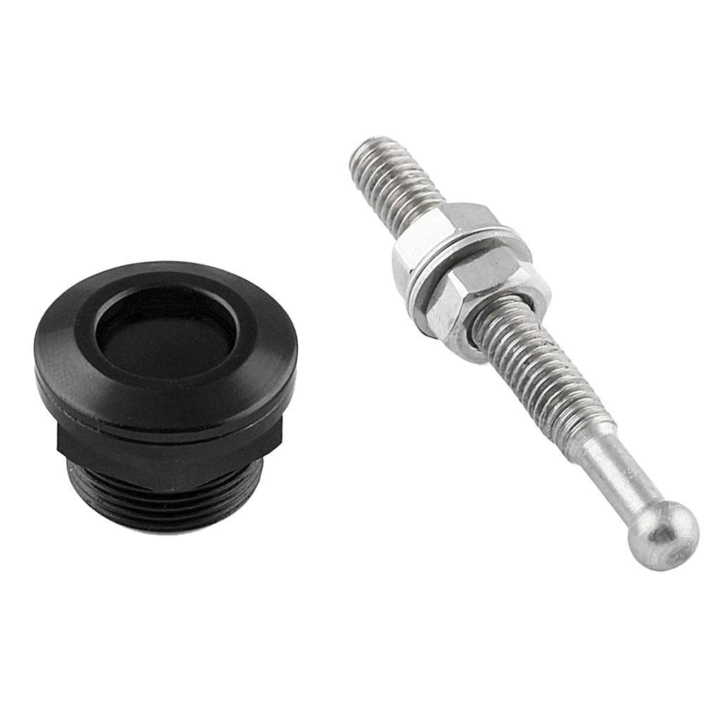 2Pcs 22mm Quick Release Latch Fastener Hood Push Button Billet Pins Lock+Screw