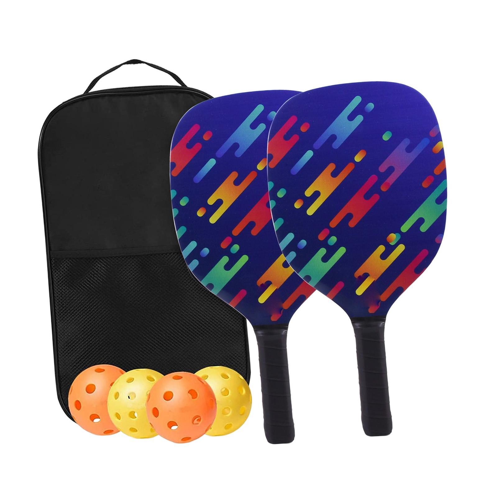 Portable Pickleball Paddles Set Gift Lightweight Pickleball Rackets for Indoor Outdoor