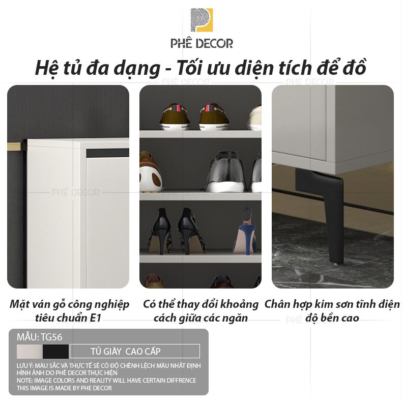 TỦ GIÀY CAO CẤP - TG56 - ghế