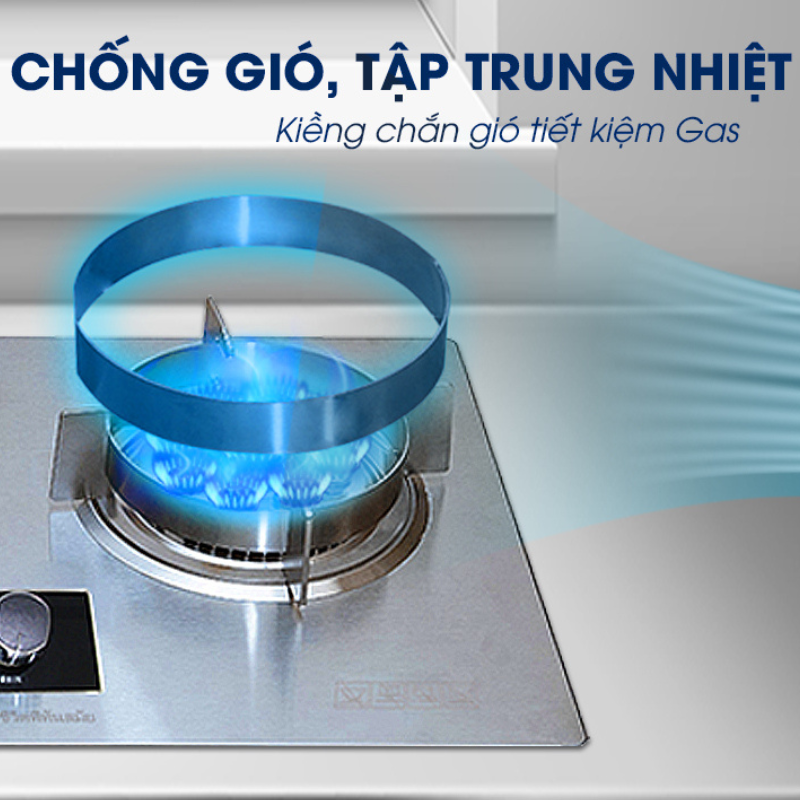 Bếp gas đôi 9 đầu đốt thép không gì Panworld PW-1422 - Hàng chính hãng