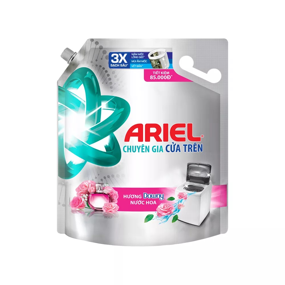 Nước Giặt ARIEL Cửa Trên Hương Downy Nước Hoa Túi 3.2KG