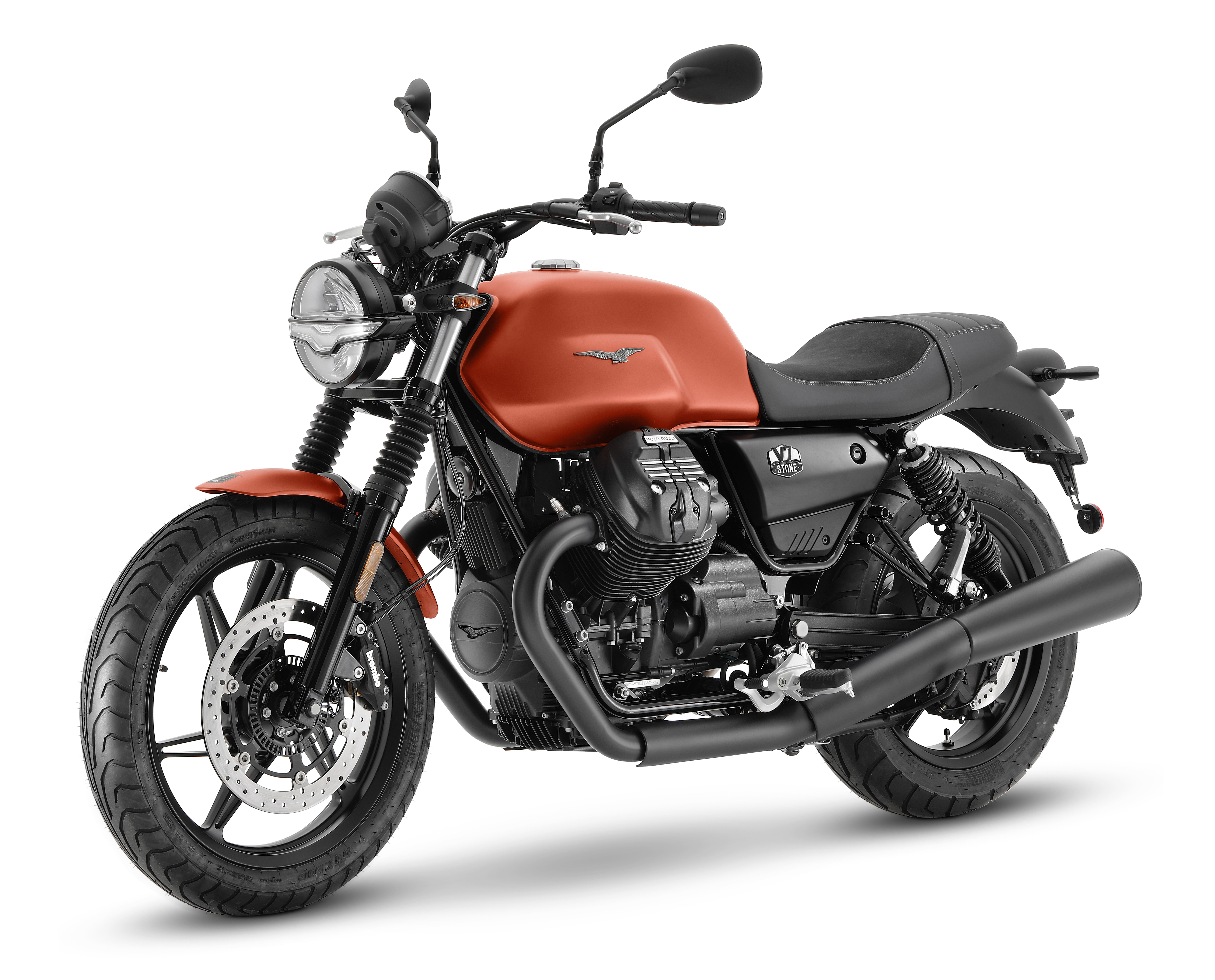 ( Trả góp 0%) Xe PKL Moto Guzzi V7 Stone 2022 -  Nhập Ý - Đen | Vàng | Cam | Ghi