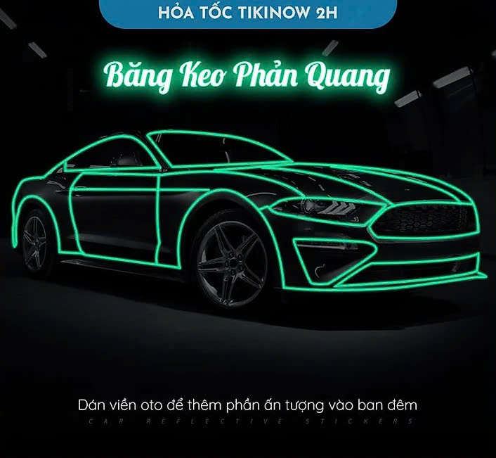 Băng Keo Phản Quang Dán Nhà Cửa, Trang Trí Oto, Xe Máy, Xe Đạp MÀU VÀNG 1cm x 8m