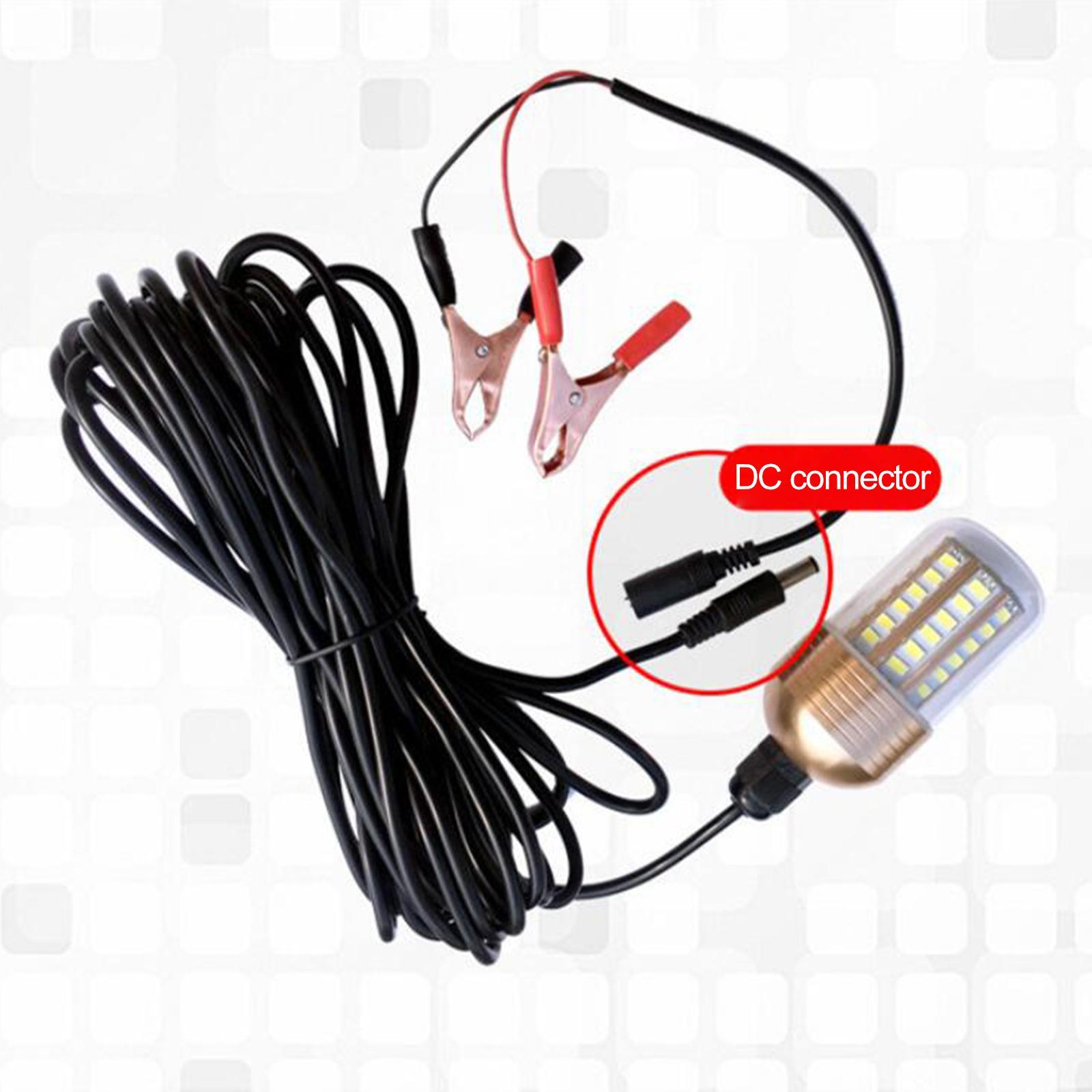 LED Submersible Fishing Night Light Underwater Fish Lure Bait Finder Lamp