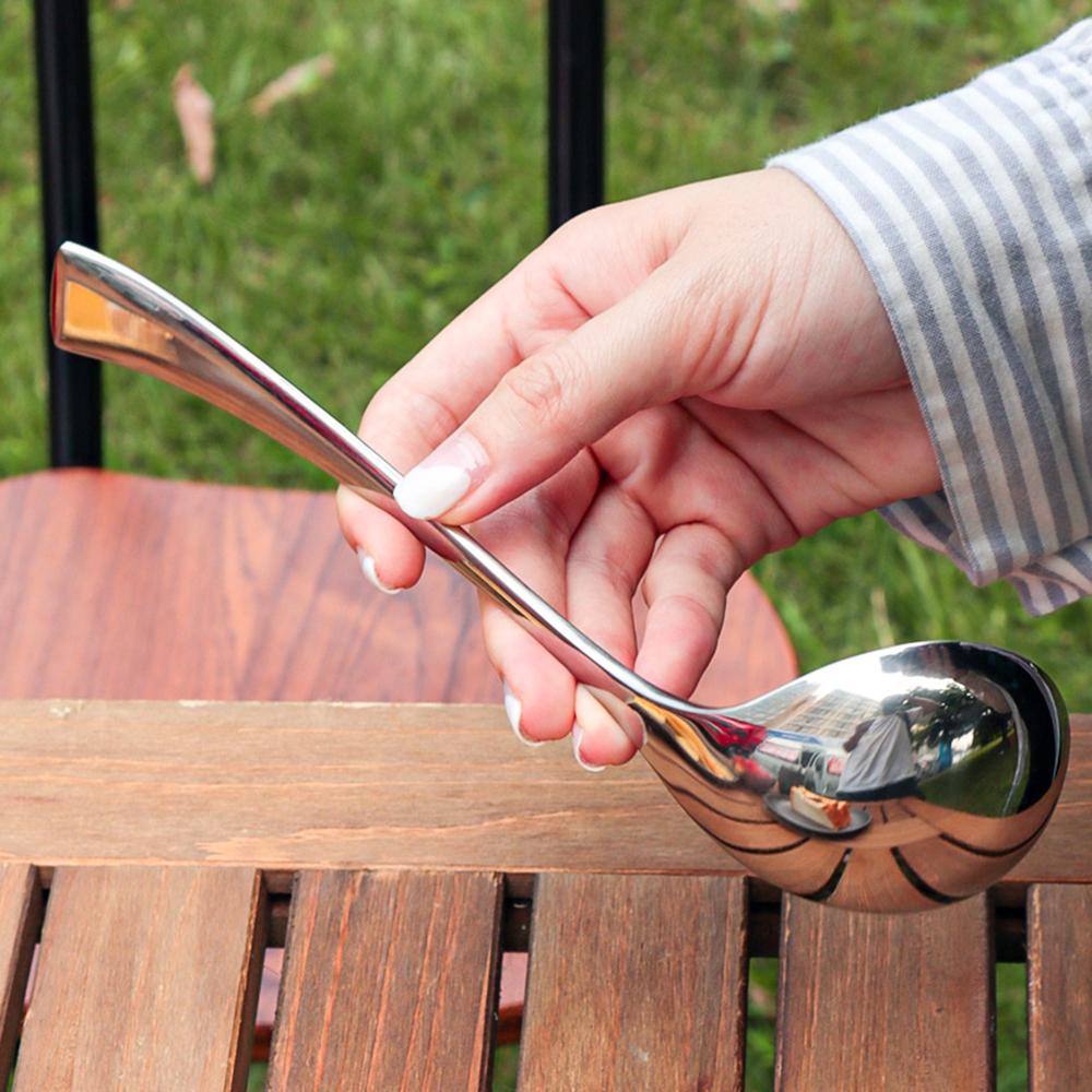 Thìa múc canh tay cầm dài cho nồi súp, bát canh