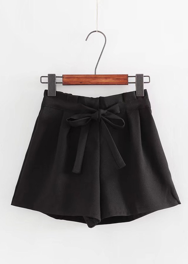 Quần Short Vải Nữ Thắt Nơ Eo 496