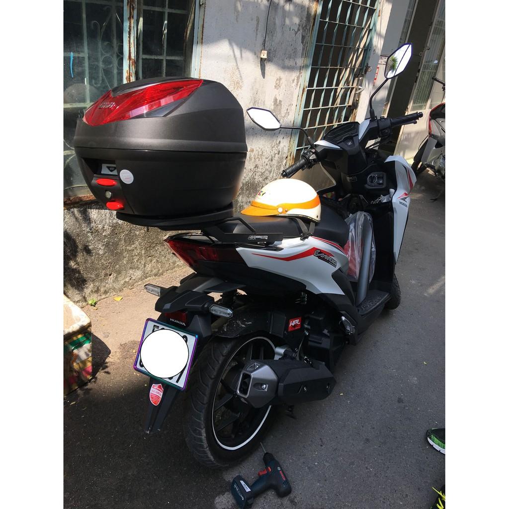 Thùng sau givi E250N và baga givi lắp cho xe Vario, thùng xe Vario 25lit