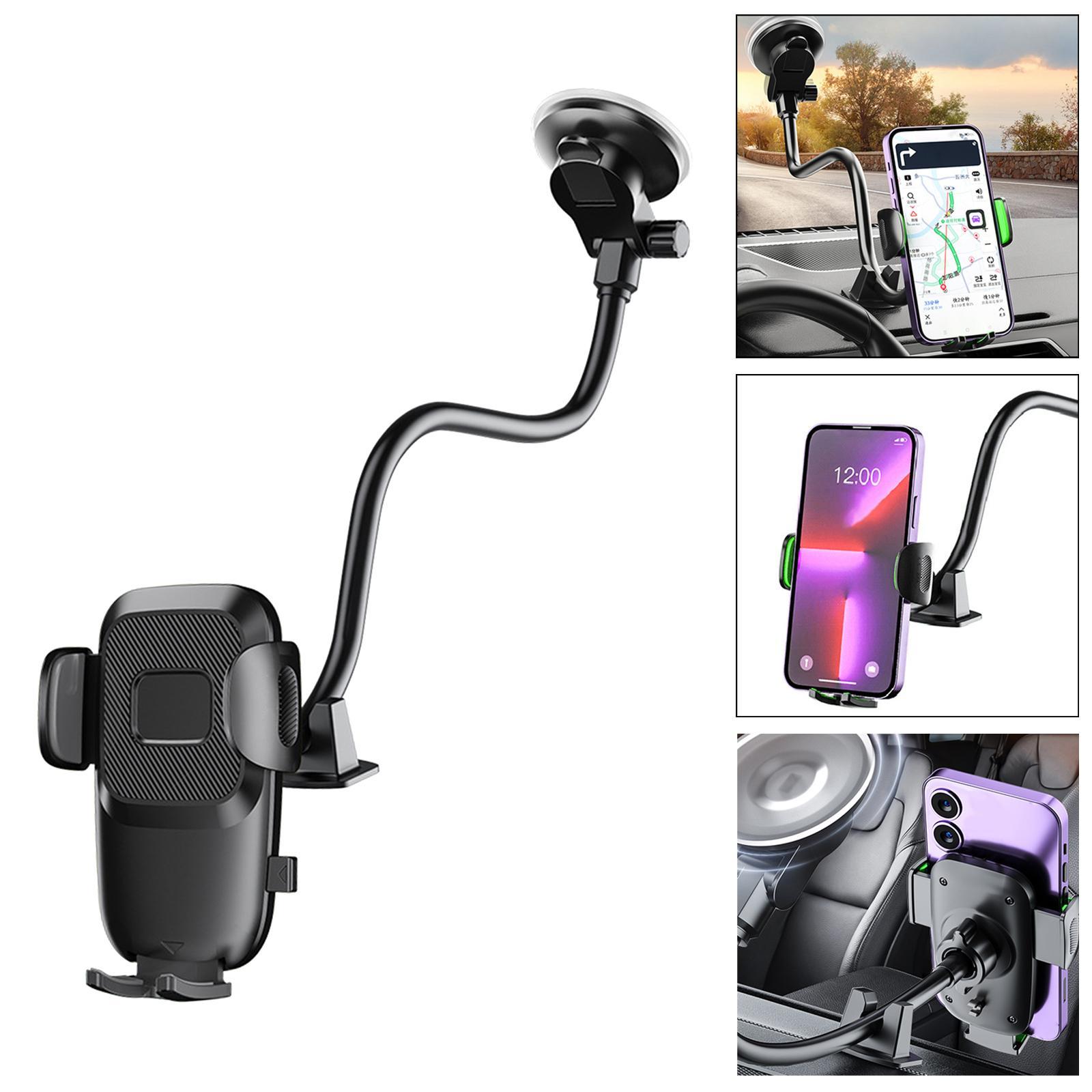 Car Phone Holder Automatic Phone Mount Sturdy Dashboard Mini Car Phone Mount