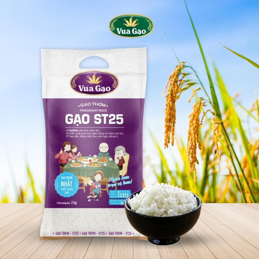 GẠO THƠM ST25 – VUA GẠO – TÚI 2KG