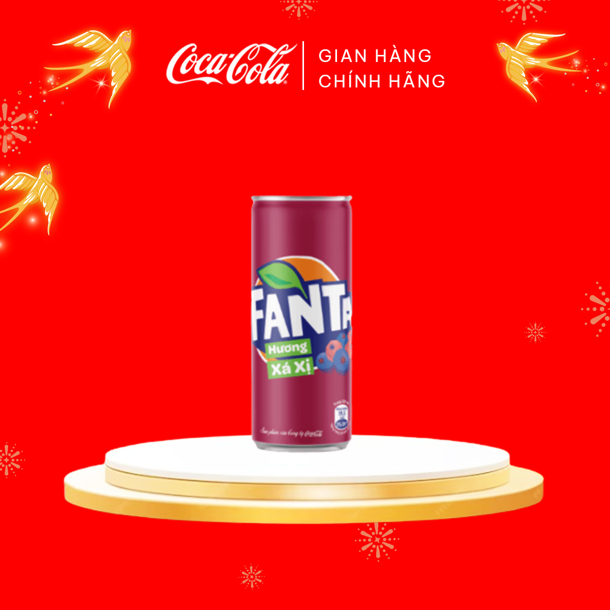 Lốc 24 Lon Nước Giải Khát Có Gas Fanta Xá Xị
