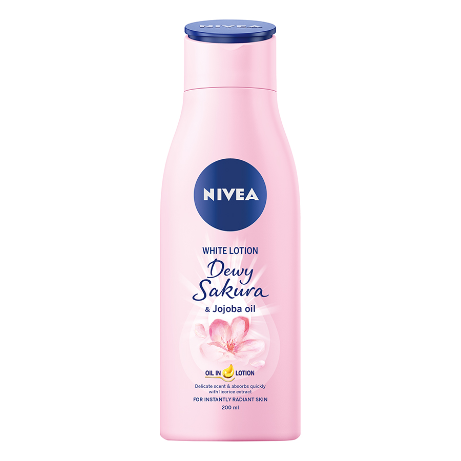 Sữa Dưỡng Thể Dưỡng Trắng Nivea Dewy Sakura