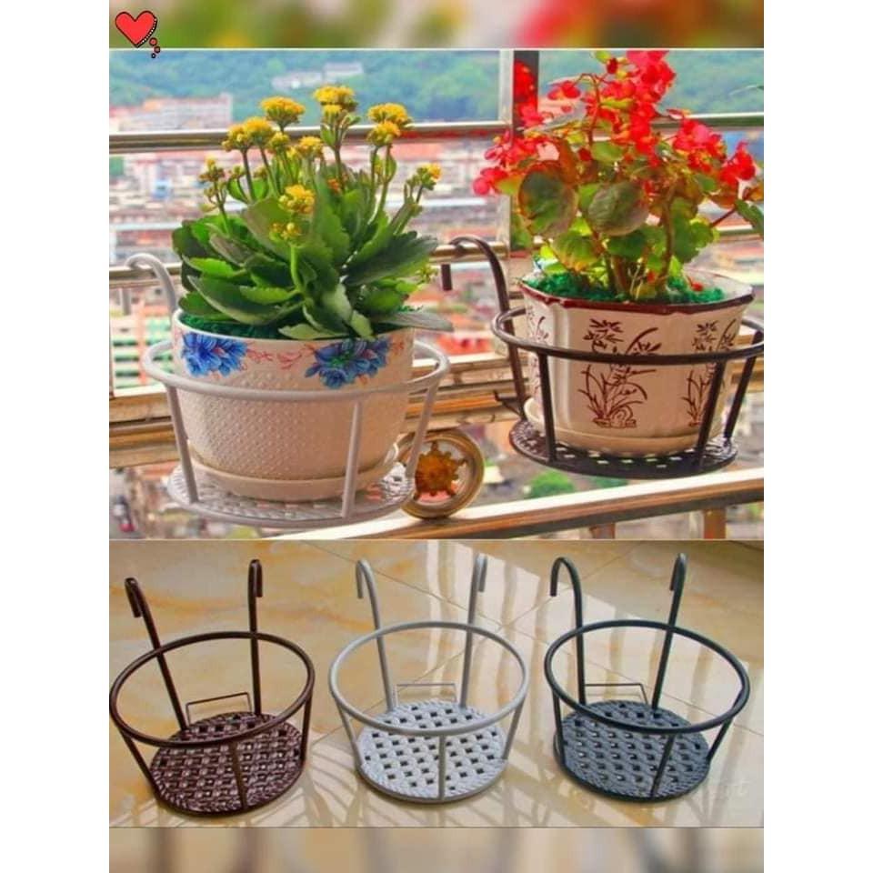 Giỏ Sắt nghệ thuật treo giỏ hoa, cây cảnh ban công