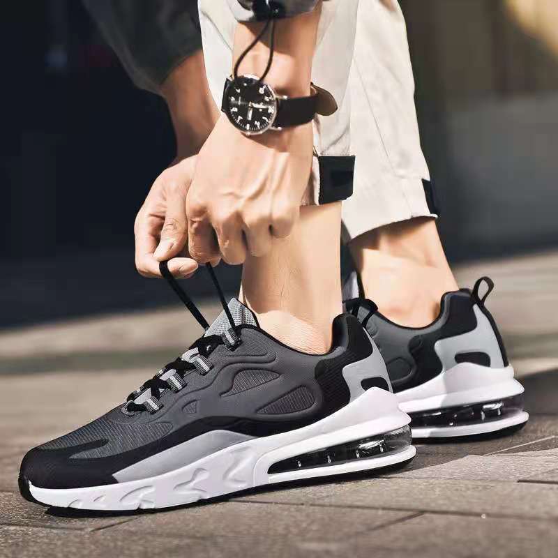 Giày Thể Thao Nam MENDO - Giày Sneaker Màu Trắng - Đen, Đế Giày Chạy Bộ Chống Sốc - G5220