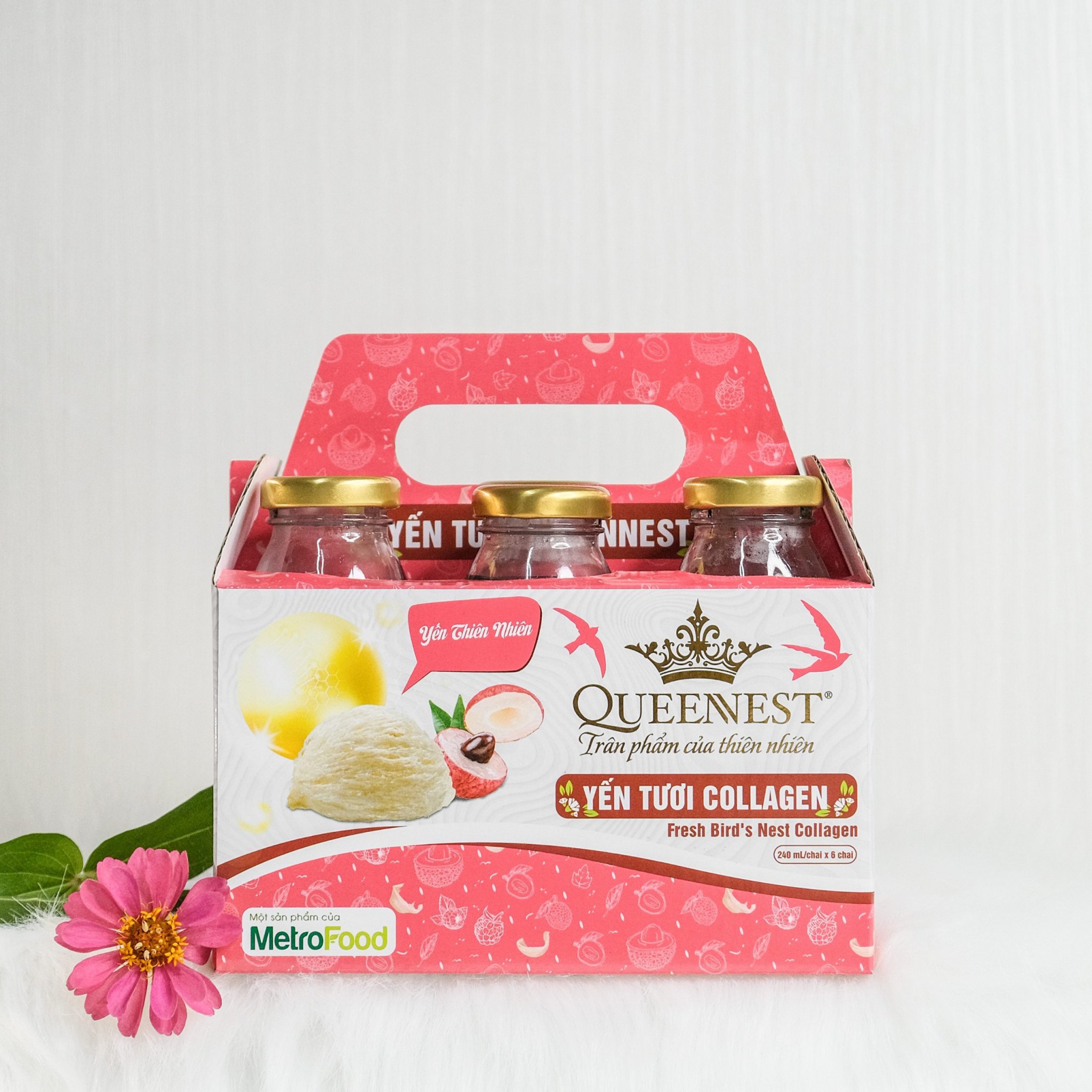 Yến tươi Queennest (Hộp 6 chai x 240ml )