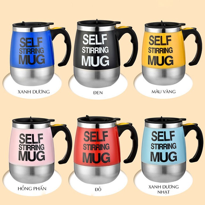 Ly Tự Khuấy Giữ Nhiệt - Ly Tự Động Khuấy - Ly Giữ Nhiệt Tự Khuấy Auto Magnetic Mug Giữ Nhiệt Đa Năng - Pha Cafe ,Trà, Ngủ Cốc Dễ Dàng