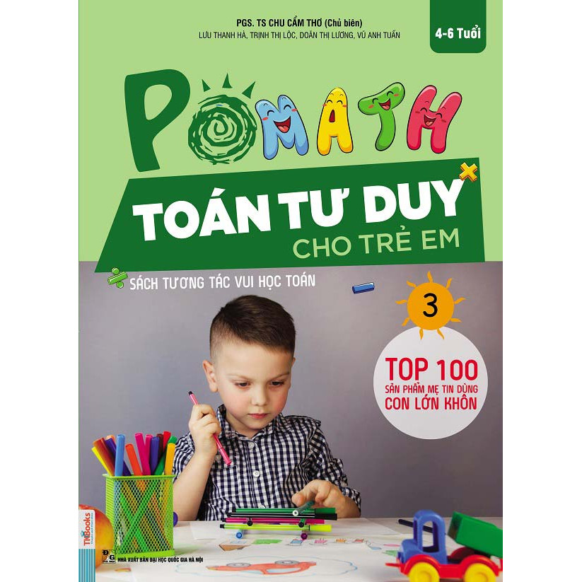 POMath-Toán tư duy cho trẻ em tập 3-Sách học toán tư duy toán- Toán tư duy cho trẻ em từ 4 – 6 tuổi-Mcbooks