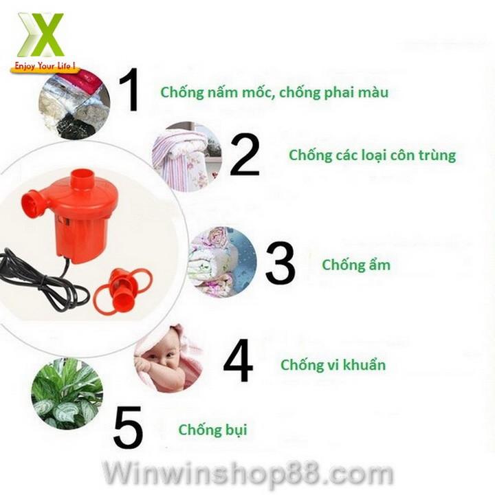 Bơm điện Wenbo 2 chiều thổi, hút chân không - bơm ghế hơi - bơm bể bơi