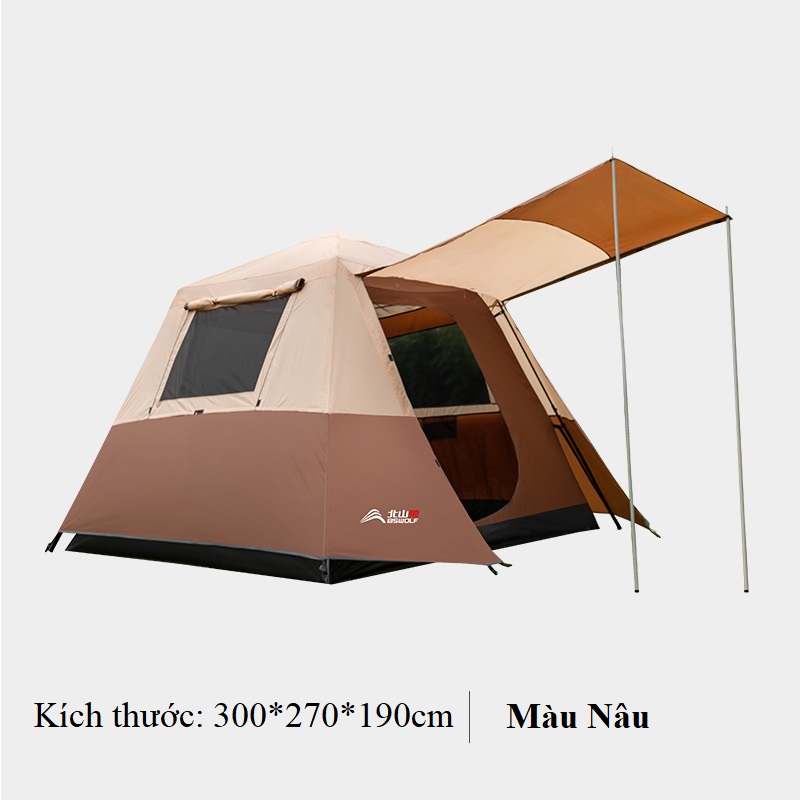 Lều cắm trại tự bung , lều du lịch dã ngoại dành cho 6-8 người, chống thấm nước -ZL039