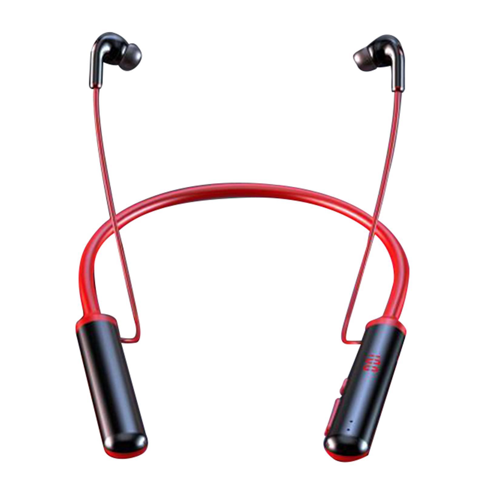 Wireless Bluetooth Earphones Headphones for Sport Running LED display Black