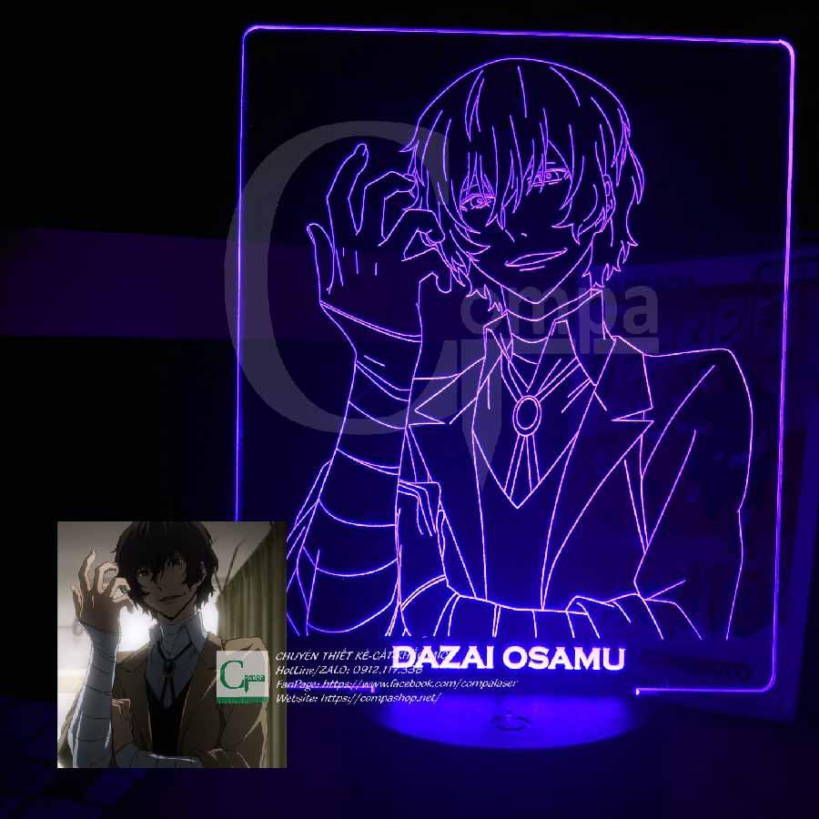 Đèn Ngủ Bungou Stray Dogs Dazai Osamu Type 08 ABSD0108 16 màu tùy chỉnh Compashop