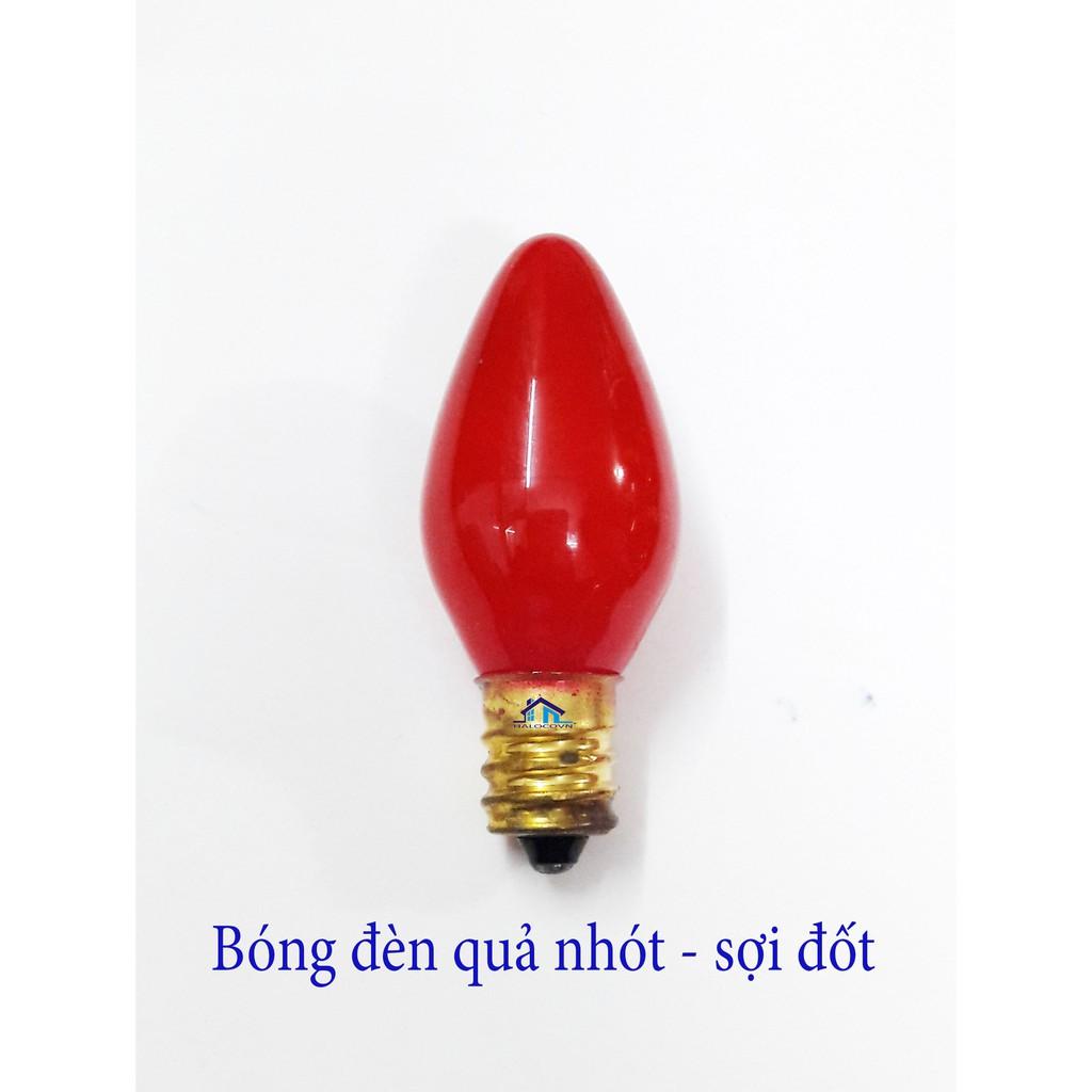 Bộ 10 bóng đèn quả nhót - E12 sợi đốt