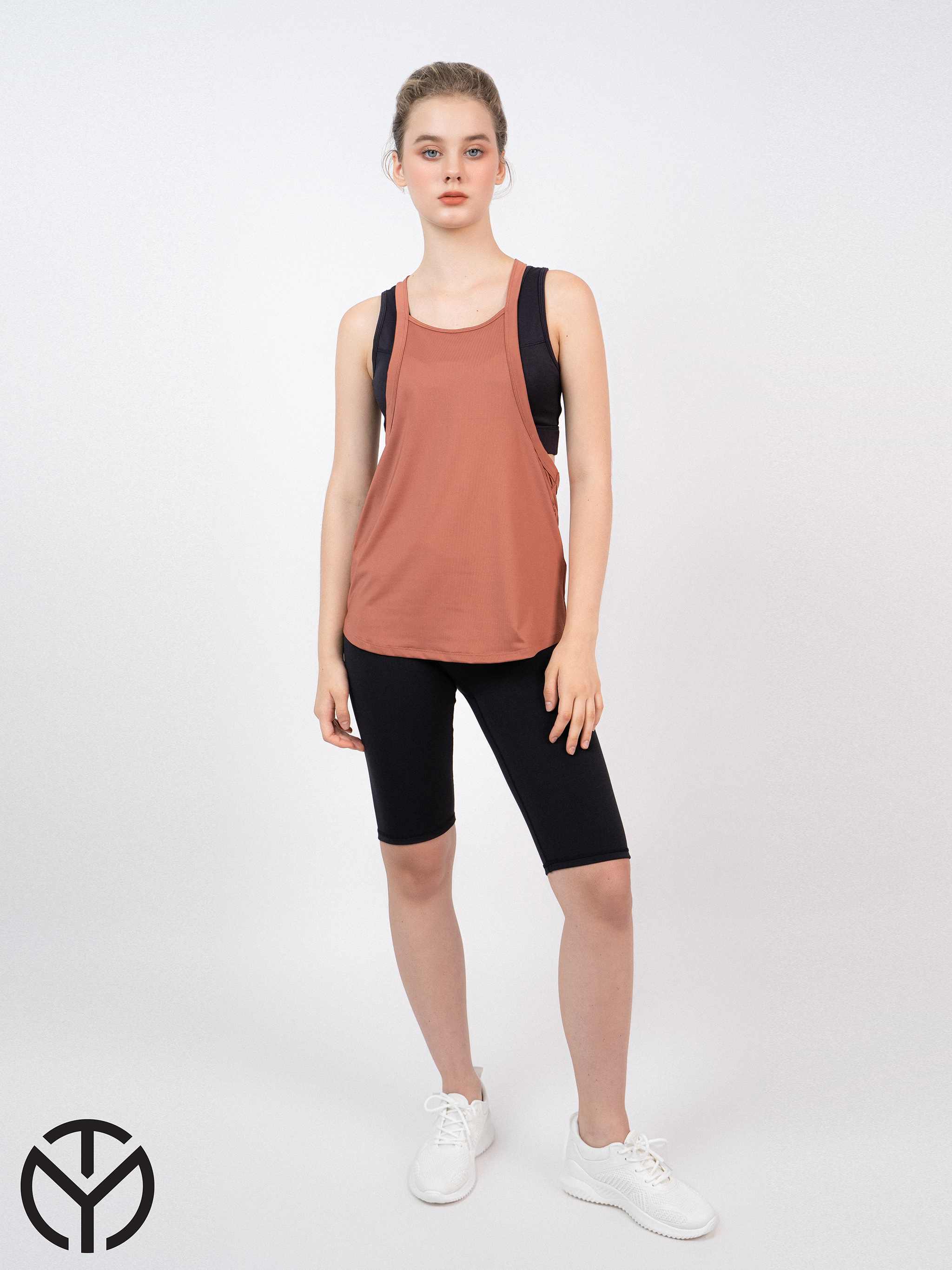 Áo Tank Top Thể Thao Nữ Tập Gym Yoga TYM TTWT003 - Form Rộng, Cách Điệu Nhún Eo - TYM FASHION