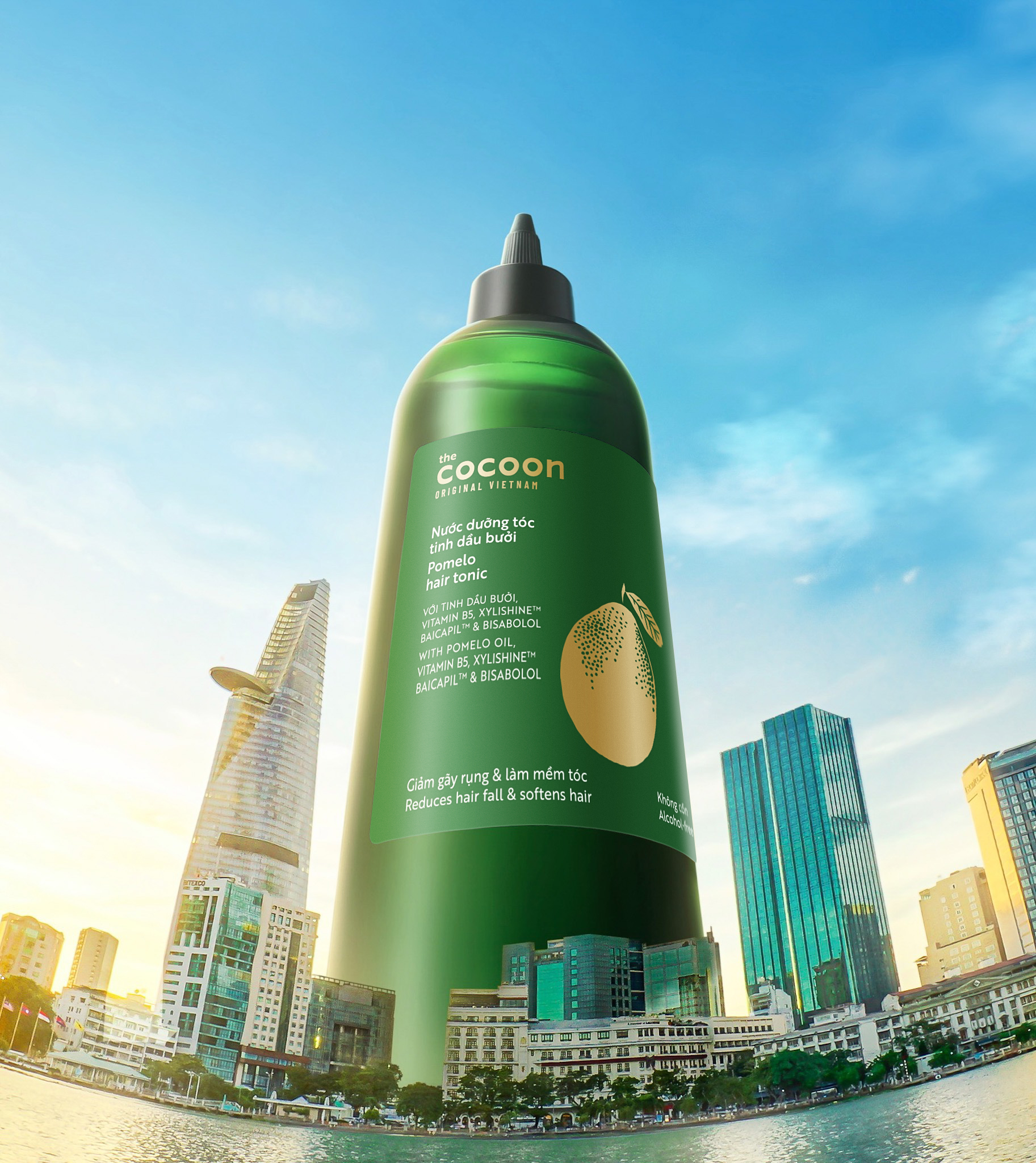 BIGSIZE - PHIÊN BẢN NÂNG CẤP - Nước dưỡng tóc tinh dầu bưởi Cocoon giúp giảm gãy rụng &amp; làm mềm tóc 310ml
