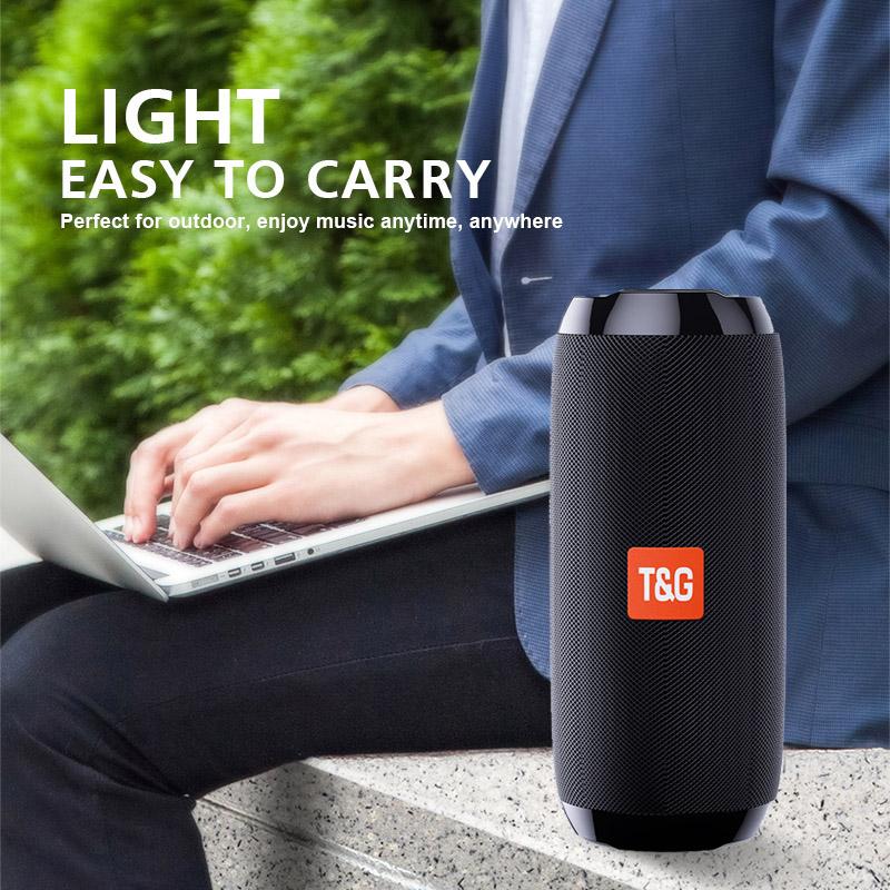 Loa ngoài trời TG117 Hộp loa không dây di động chống nước Hỗ trợ thẻ TF Đài FM Đầu vào Aux Màu sắc: xanh đỏ
